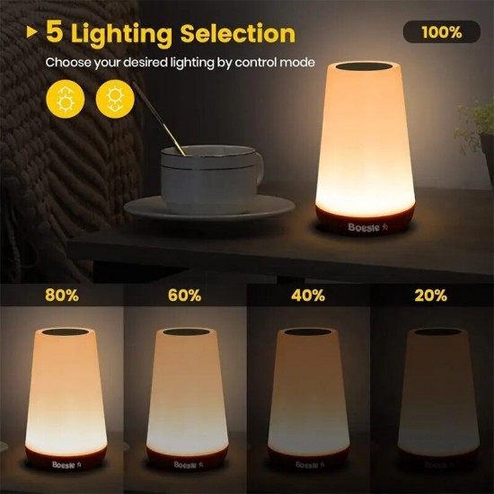 13 kleur veranderende nachtlampje afstandsbediening touch usb oplaadbare rgb nachtlamp dimbare lamp draagbare tafelbedlampje 2