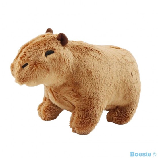 18cm simulatie capybara knuffel pluizige capibara pop zacht knuffeldier speelgoed kids verjaardagscadeau speelgoed home room decor 1