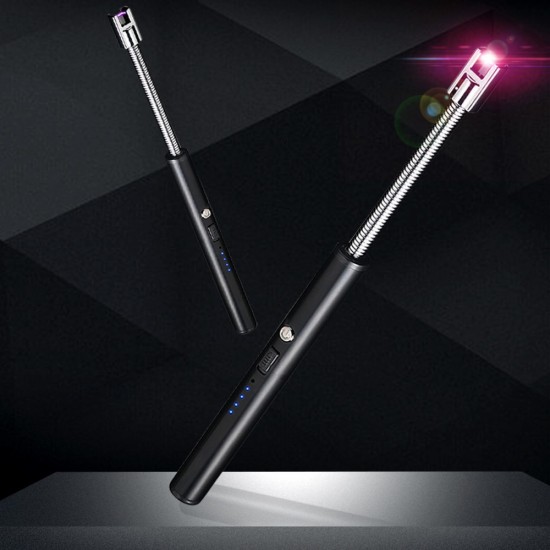 8jvzusb elektronische aansteker keuken kaars lange veiligheid metalen gepulste oplaadbare aansteker outdoor camping accessoires roker mannen