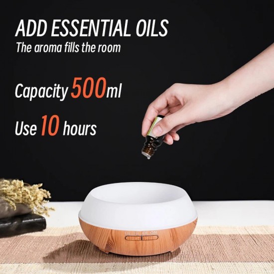 Aroma diffuser 500 ml 10 uur
