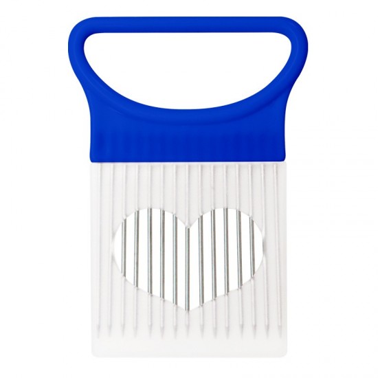 Bcivroestvrij staal ui naald vork grenen vlees naald groente fruit slicer tomaat cutter cutting houder keuken