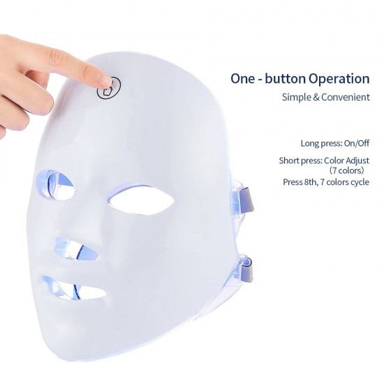 Boeste 7 in 1 led gezichtsmasker 1 druk op de knop