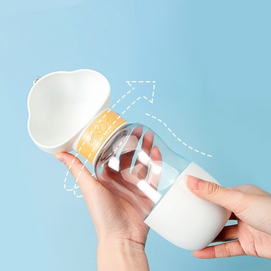 Dybqhuisdier fles hond water feeder kom draagbare water voedsel fles huisdieren outdoor reizen drinken anjin voedsel