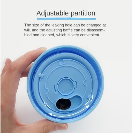 Gfxkhuisdier interactieve hond kat lekkage voedsel ballen verstelbare anti stikken slow feeder treat dispenser iq training