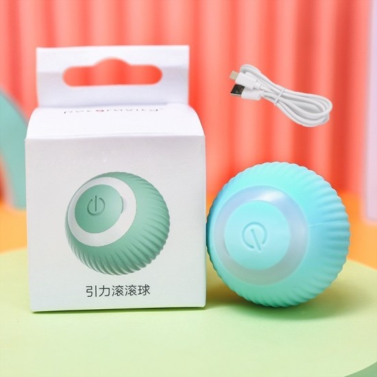 Hntlsmart elektrische kat bal speelgoed automatische rolling kat speelgoed voor katten training self moving kitten speelgoed