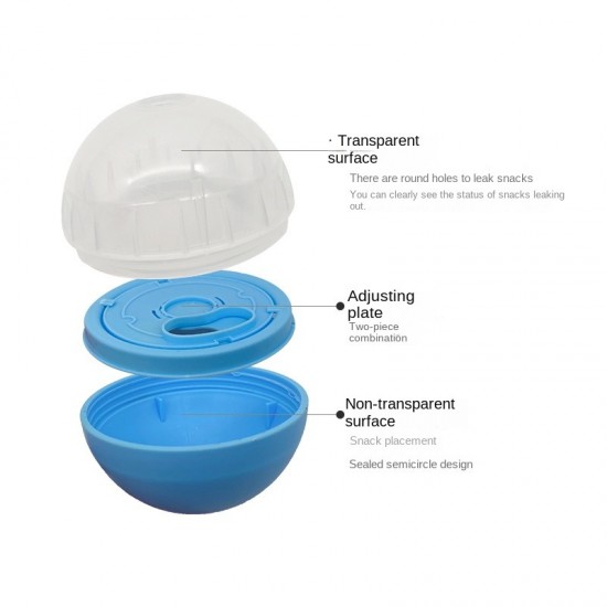 Klmohuisdier interactieve hond kat lekkage voedsel ballen verstelbare anti stikken slow feeder treat dispenser iq training