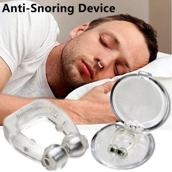 Magnetische anti snurken apparaat stop snurken nose clip gemakkelijk ademen verbeteren slapen aid apneu guard night