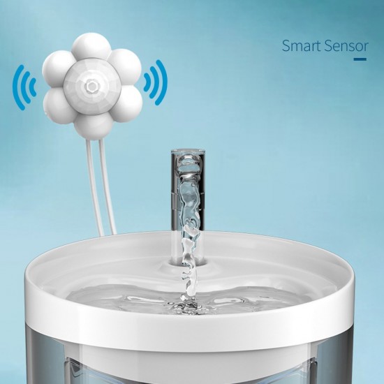 Mivrsmart automatische kat fontein hond drinker externe elektrische water dispenser infrarood motion sensor pey feeder sensor