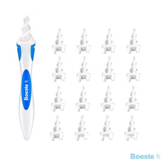 Oor cleaner met zachte siliconen ear wax remover tool 16 vervanging tips spiraal oorsmeer cleaner gezondheidjpg640x640