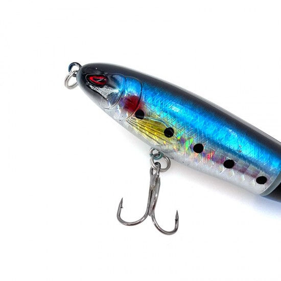 Qcgv1pcs propeller oppervlak kunstmatige nep aas 100mm 13g top water vissen lokken harde aas wobblers roterende