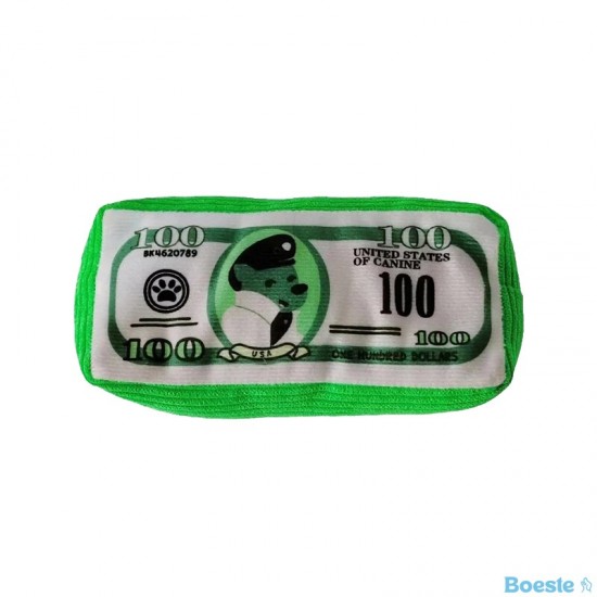 Simulatie geld hond speelgoed grappig piepend geluid klinkend papier weerstand tegen bijten kauwen hond speelgoed schoon 3