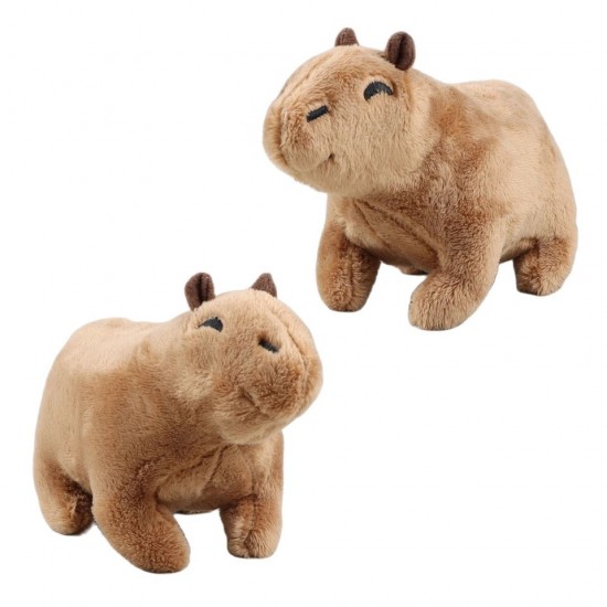 Suoz18cm simulatie capybara knuffel pluizige capibara pop zacht knuffeldier speelgoed kids verjaardagscadeau speelgoed home room decor
