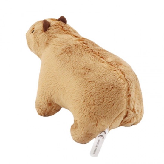 Sv7718cm simulatie capybara knuffel pluizige capybara doll soft gevulde animal toy kinderen verjaardagscadeau speelgoed thuis room