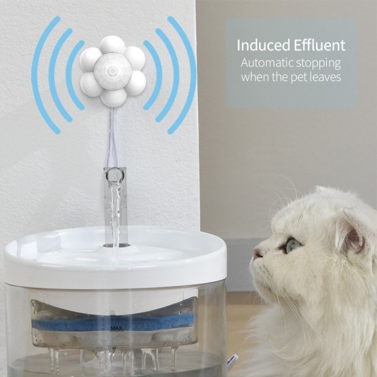 Tuqbsmart automatische kat fontein hond drinker externe elektrische water dispenser infrarood motion sensor pey feeder sensor