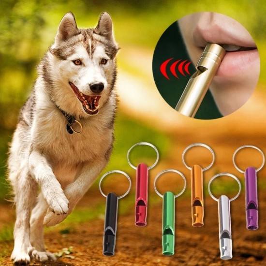 Uhuq1 pcs outdoor training fluitje honden repeller pet training whistle anti bark honden training fluit dierbenodigdheden