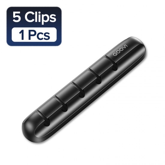 Wduyqoovi kabelorganisatiesysteem beheer draad houder flexibele usb kabel winder tidy silicone clips voor muis toetsenbord oortelefoon