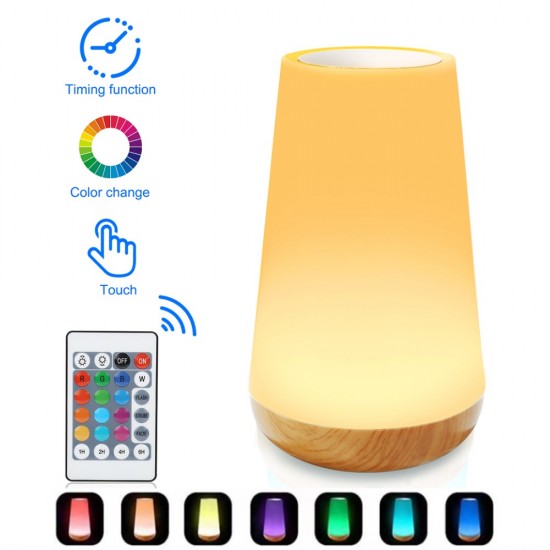 X87qled kleurrijke touch nachtlampje afstandsbediening night lamp usb oplaadbare dimbare rgb kamer bedlampjes kid slaapkamer tafellamp
