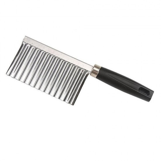 Zkxoaardappel golvend mes roestvrijstalen keukengadget groentefruit snijgereedschap accessoires frietjes